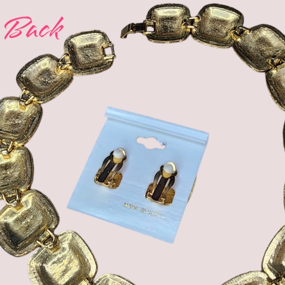 Vintage necklace and earrings 💖 - Picture 4 of 7